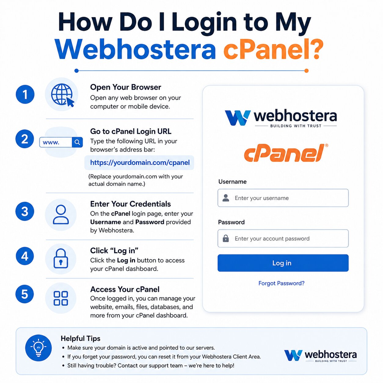 How Do I Login to My Webhostera cPanel?